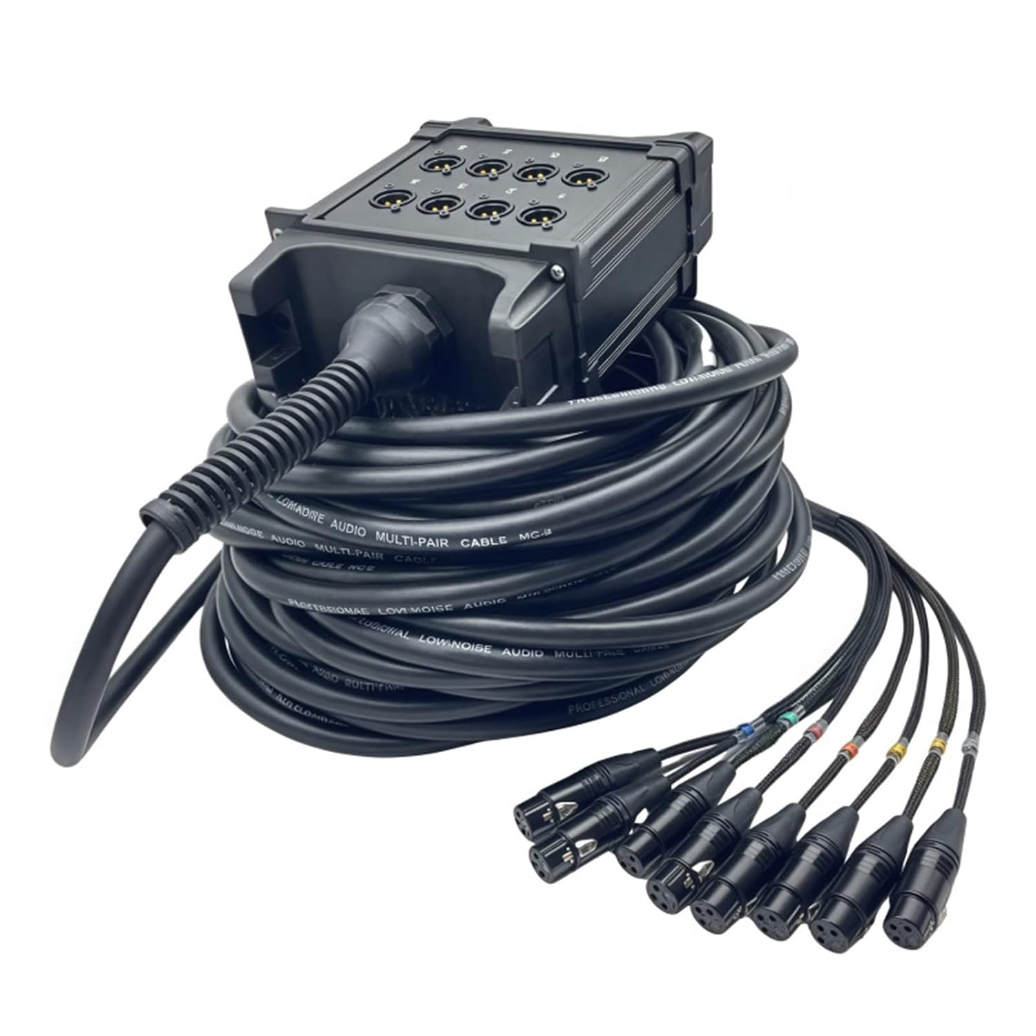 8 Channels XLR Snake Cable Trolley Snake Cart 10M/20M Snake Audio Cable(30M)