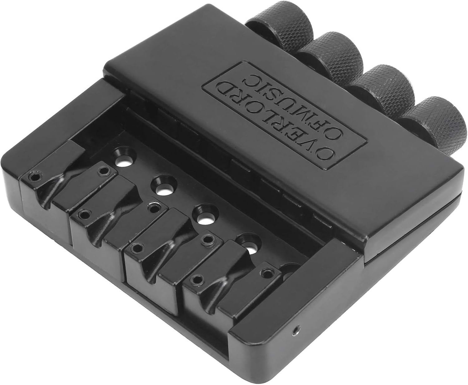 Bass Tremolo Bridge System, Heavy Duty Zinc Alloy, 4 String Bass Bridge System, Adjustable Tailpiece for Electric Guitar Bass Players, Stage Performance, Home Practice