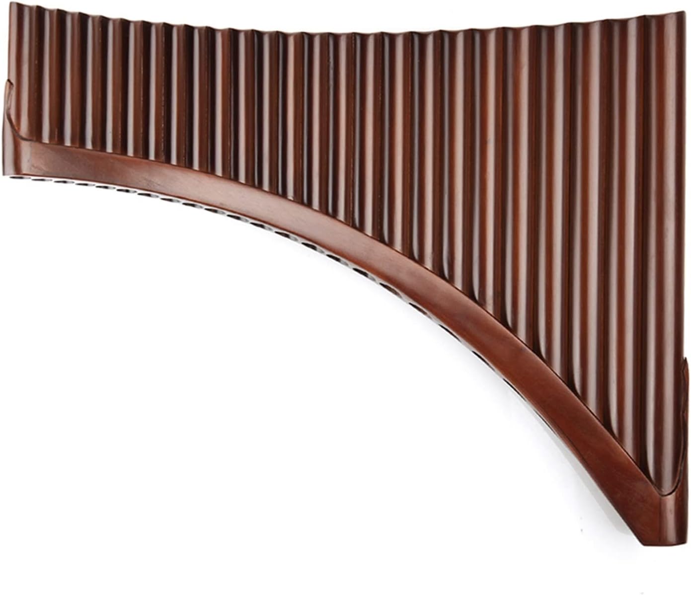25 Pipes G Key Brown Pan Flute Traditional Woodwind Instrument Bamboo Handmade Pipe (Color : Right)