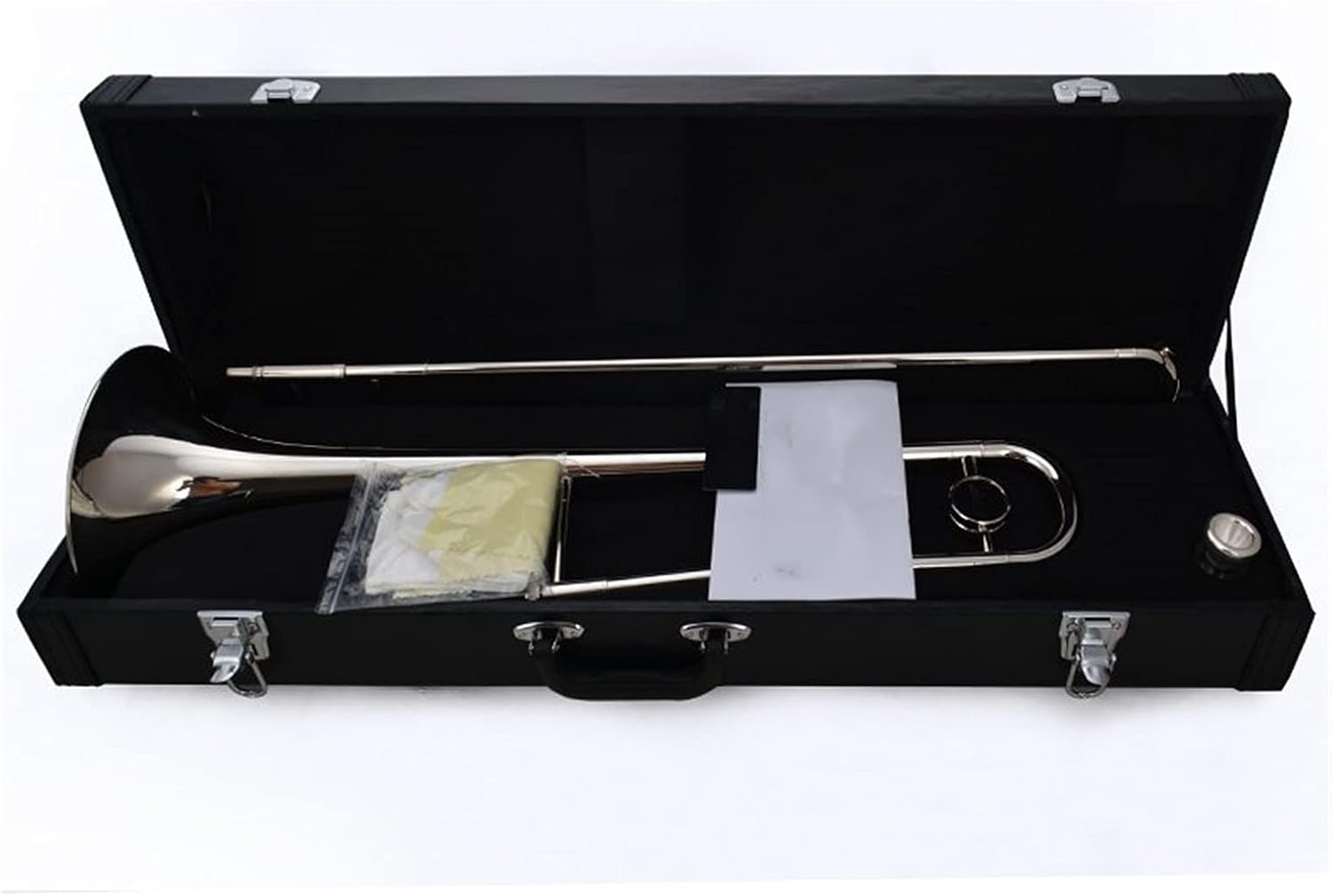 Standard Trombone Professional Alto B Flat Trombone Wind Instrument Lacquered Gold Nickel Plated Valve Trombone