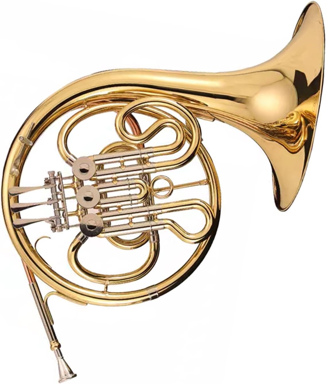 4 Key French Horn French Horn Four Key Single Row Split B Flat Brass Instrument For Beginners