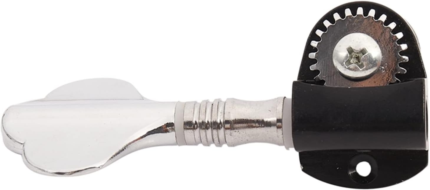 A Set of 4 Pcs Chrome Bass Tuning Pegs Machine Heads Tuners for Bass Guitar Accessories Parts Musical Instrument Guitar Machine Heads Knobs