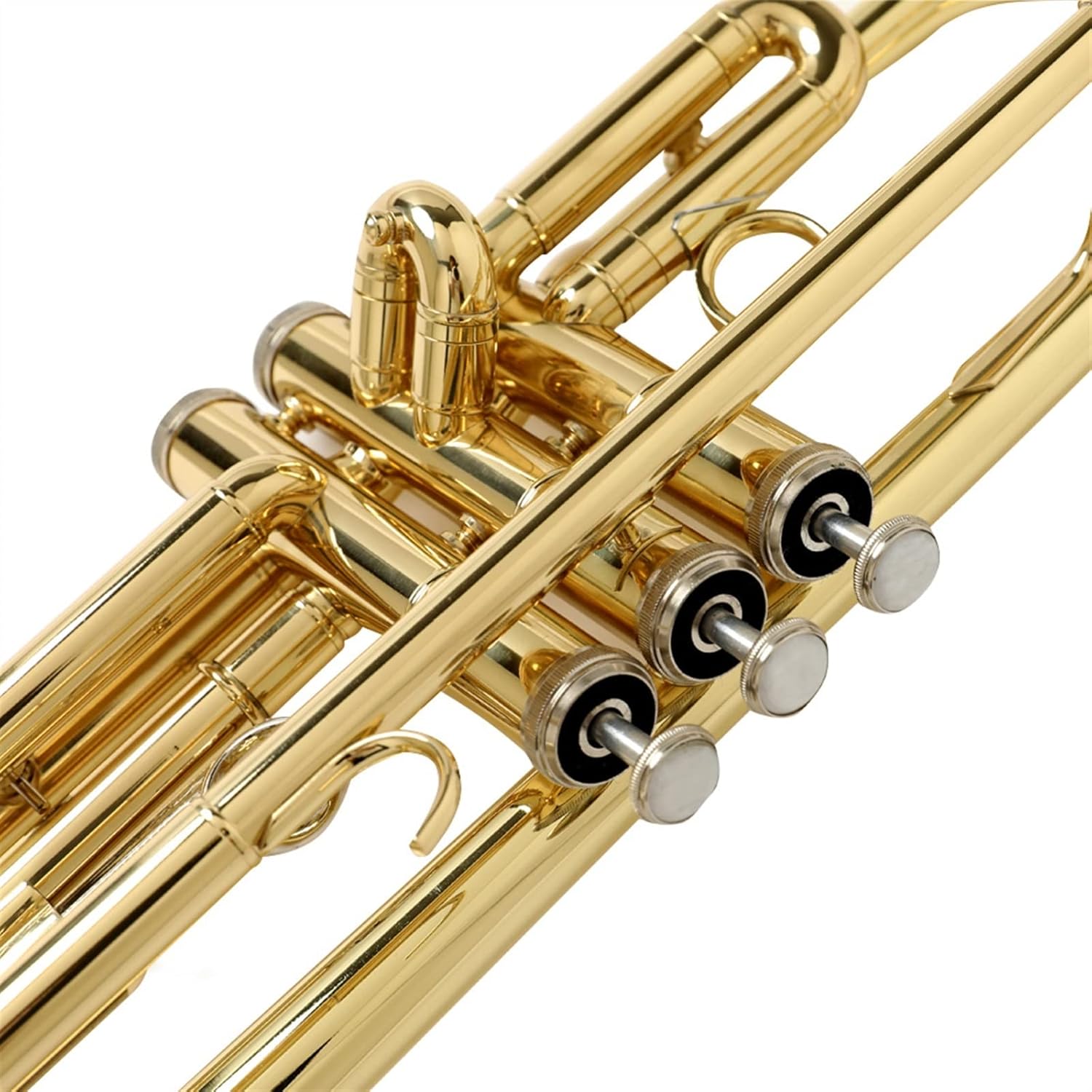 Standard Trumpet Trumpet Bb Flat Brass Exquisite Durable Trompete Musical Instrument with Mouthpiece Gloves Case Beginner Trumpet
