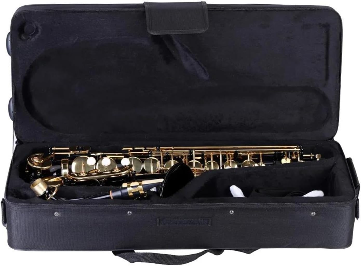 Eb Alto Saxophone Brass Lacquered Gold E Flat Sax 82Z Key Type Woodwind Instrument Cloth Gloves Strap Padded Case
