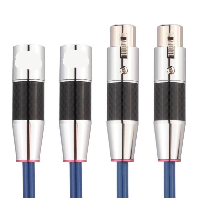 HiFi XLR Cable Nickel Plated Connector OCC OFC Pure Copper XLR Male to Female Audio Cable(Pair,8m)