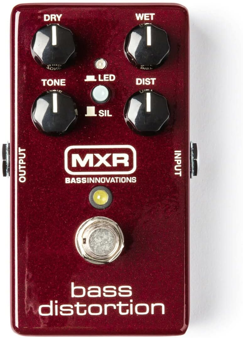 Briskdrop MXR M85 Bass Distortion Pedal Bundle with Dunlop Pick Pack and Super Bright Bass Strings M85-PVP117-DBSBN 0