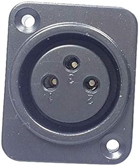 Davitu Electrical Equipments Supplies - 100pcs/lot 3 Pin XLR Male Plug/Female Jack Panel Mount Chassis Plastic 3 Poles XLR Plug Jack Socket Microphone MIC Connector - (Color: 100pcs Female)