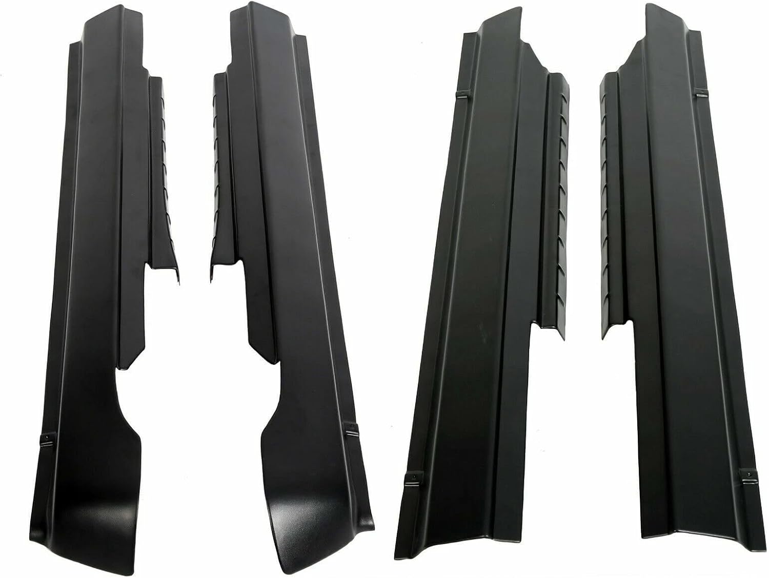 for DOD ge Ram 1500 2500 3500 Rocker Panel Cover Trim 2009-2018 Crew Cab - Heavy-Duty ABS Guard, Direct Fit & Textured Black Finish​