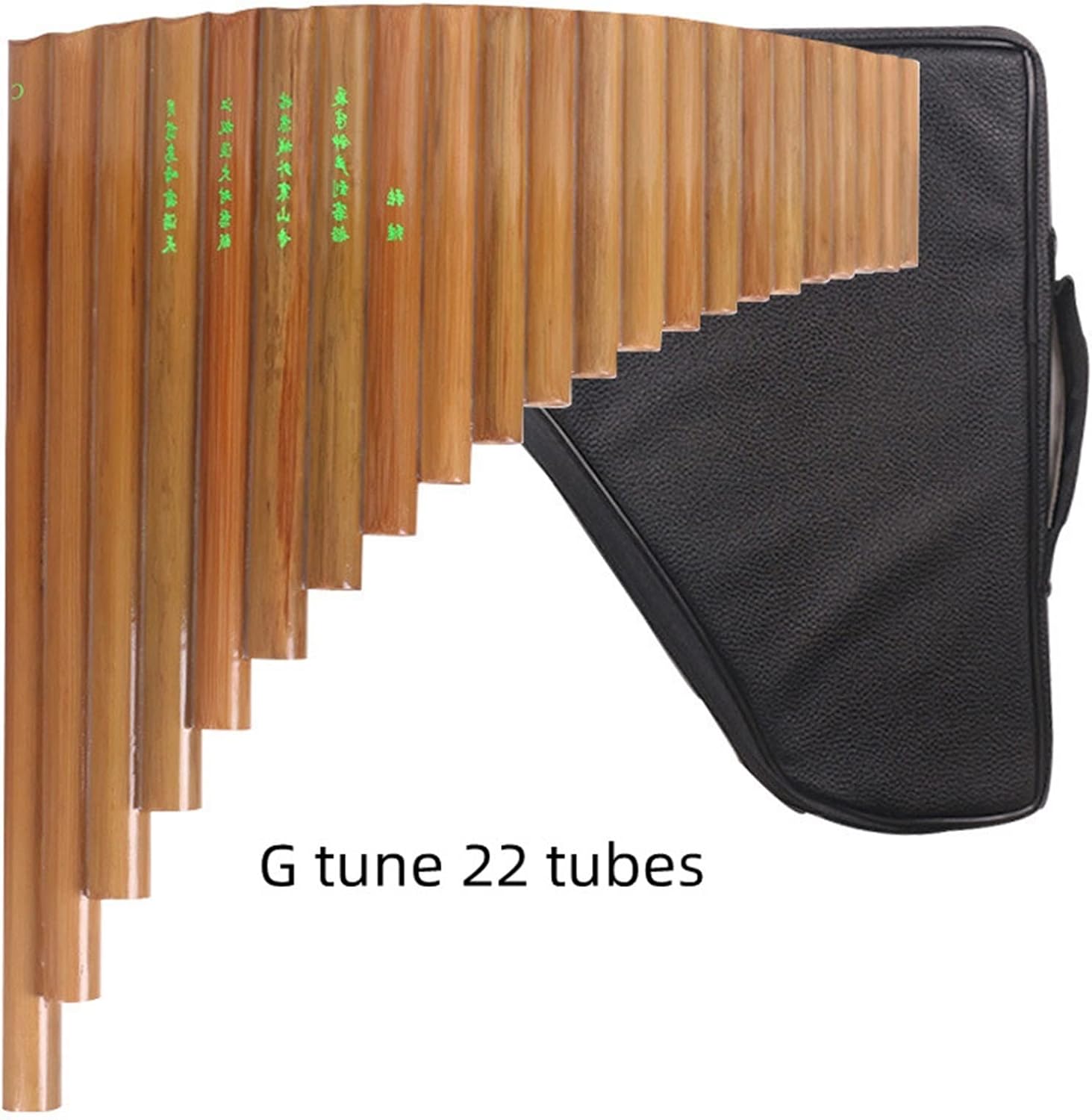 PanPipes Woodwind Instrument Pan Flute Musical Instrument 15 Tube 22 Tube C/G Tune Bitter Bamboo Pan Flute (Color : G Tune 22 Tubes)