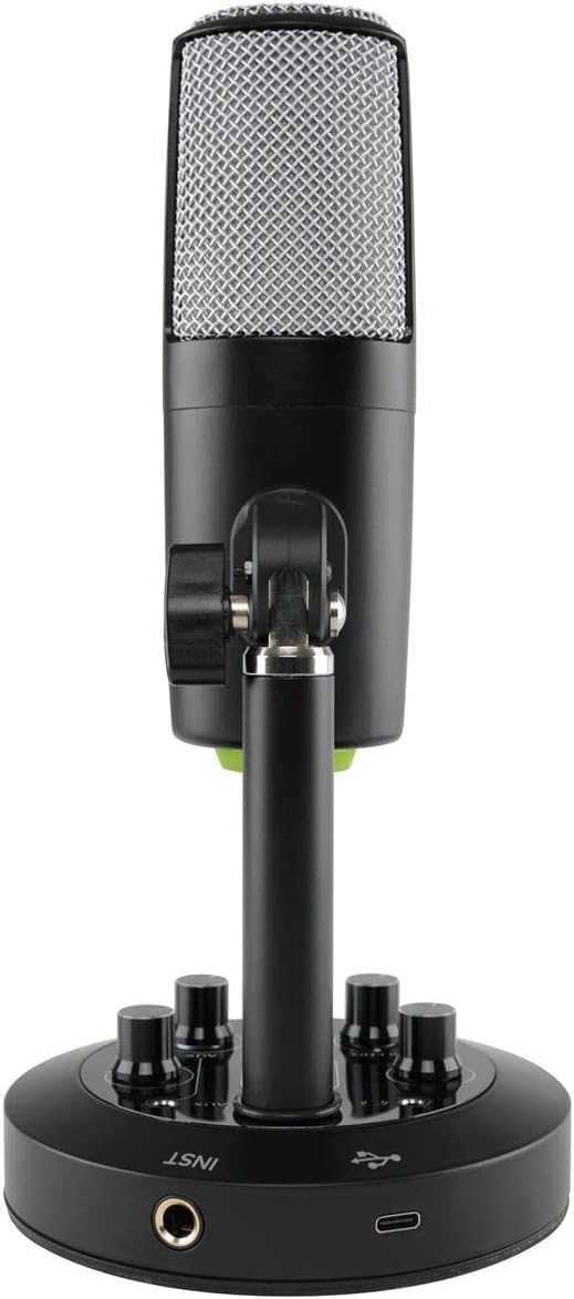 Mackie EM-Series, Premium USB Condenser Microphone with Built-in 2-Channel Mixer (EM-Chromium)