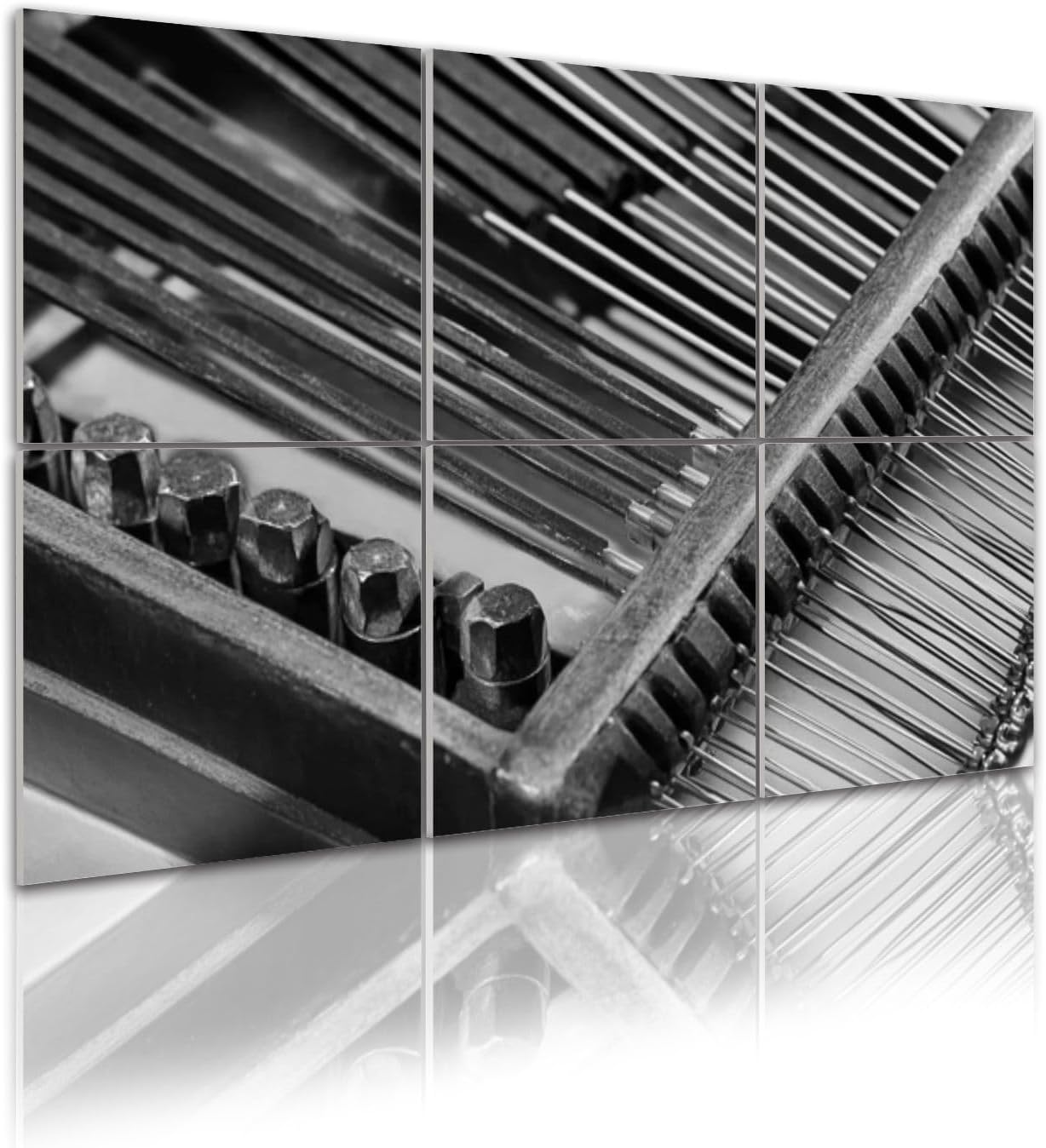 6 Pack Art Acoustic Panels Self Adhesive internal piano strings 48