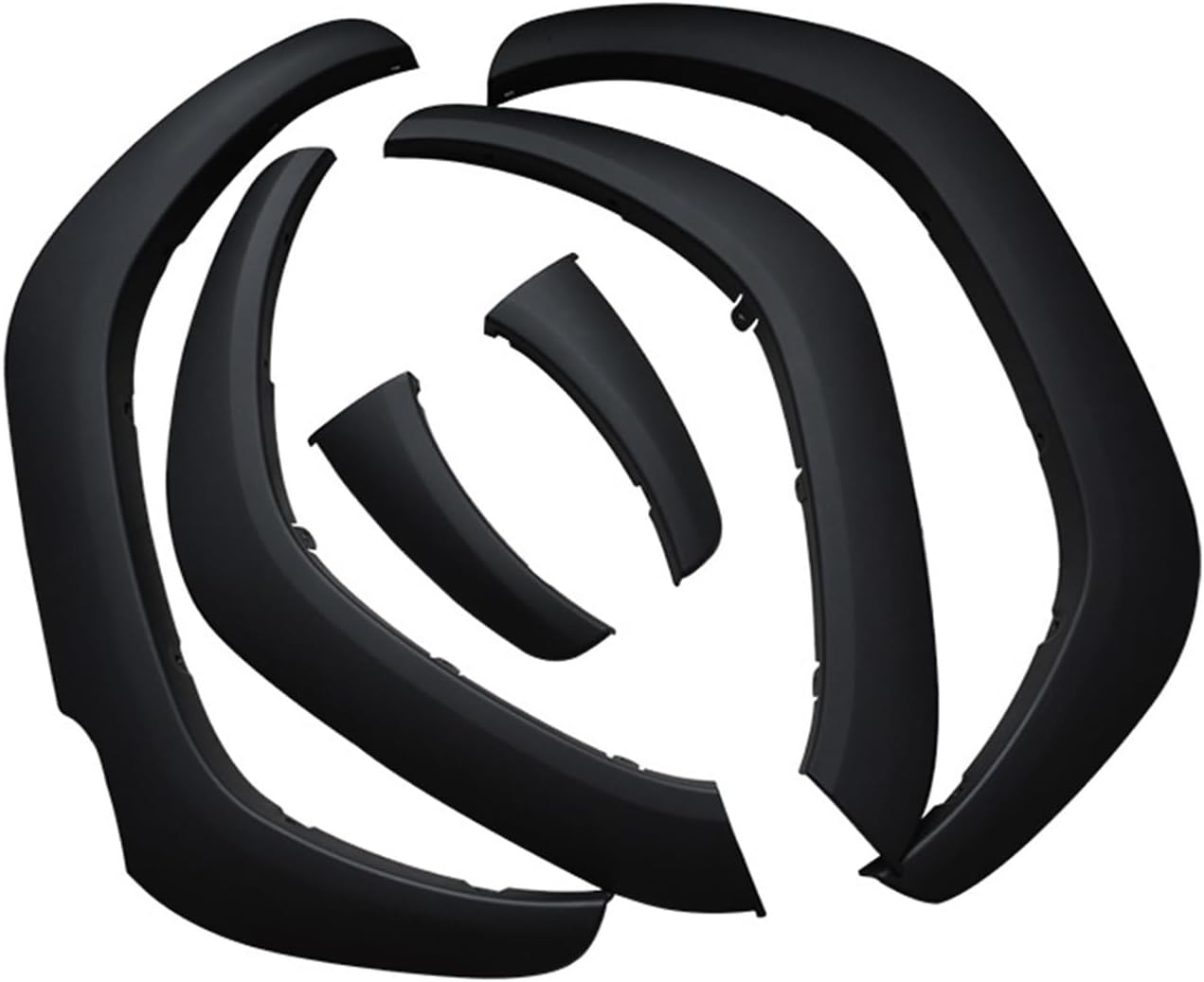 Small Styling MOULDINGS AUTO Orignal Matte Black Fender Flare Accessories Compatible for HILUX REVO Rocco Pickup CAR Accessories