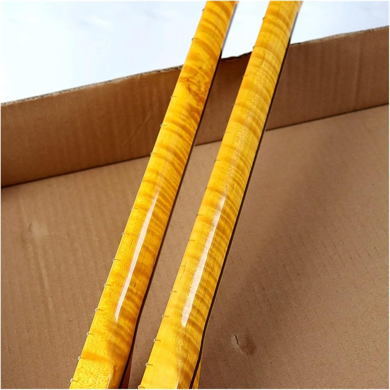 TSTS Electric Guitar Neck Maple Guitar Neck 21 Frets for TL Guitar Neck High Gloss 5.6cm Width Guitar ​Neck Replacement