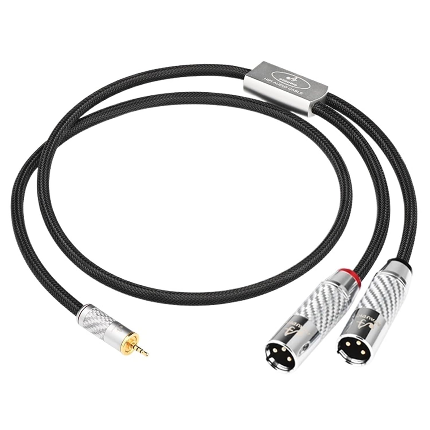 2.5mm to 2XLR Cable OCC Core 3Pin XLR Balanced Male/Female Audio Adapter Cable for Amplifier Player Mp3(2.5 to 2XLR Male,3.5 m)