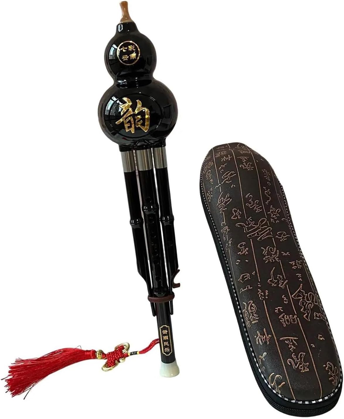 Hulusi Flute Hulusi Flute Woodwind With Case Cucurbit Flute For Beginner Music