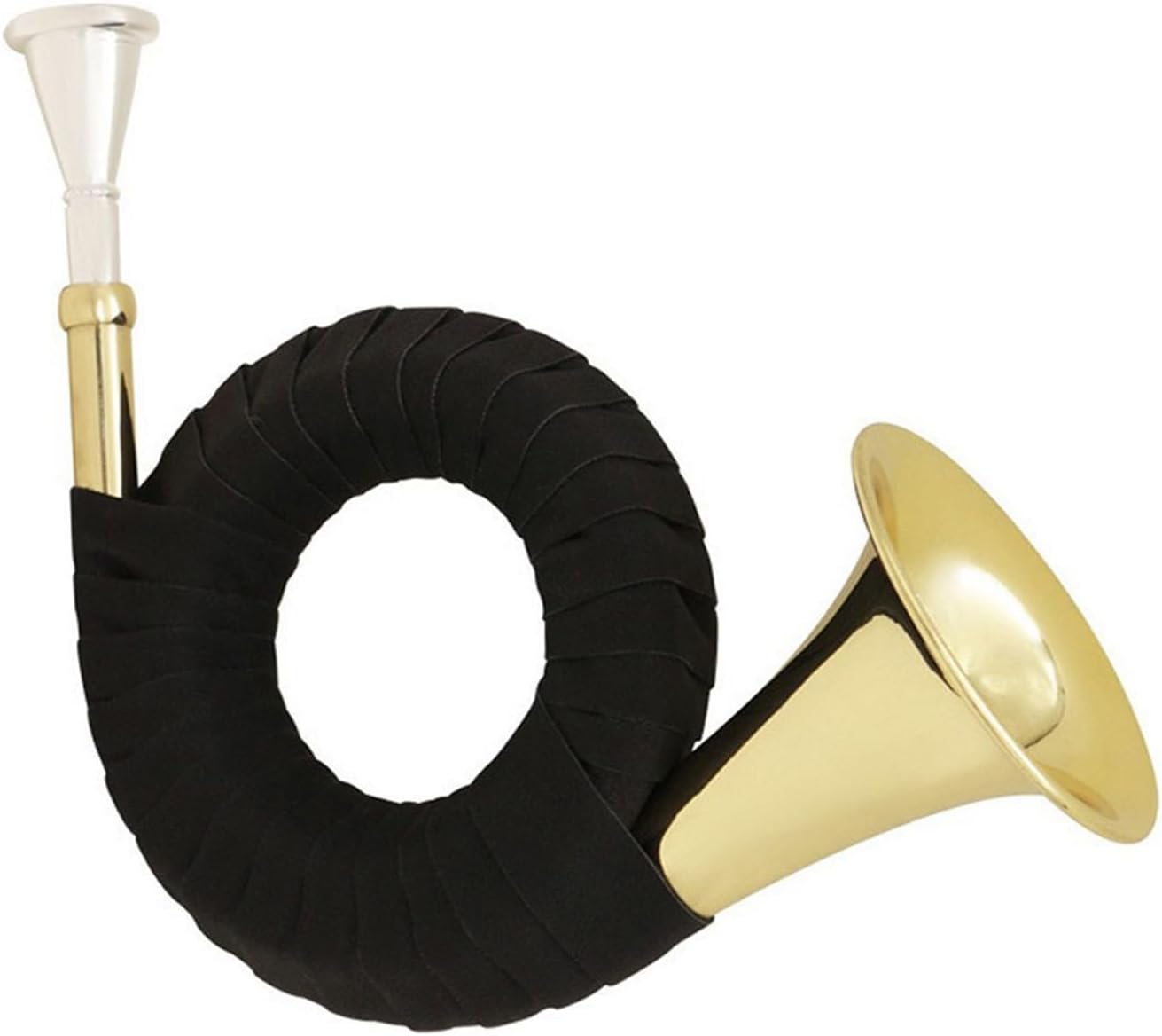 4 Key French Horn Professional Brass Wind Instrument Gold Mini Horn In Bb Key With Accessories(Set)