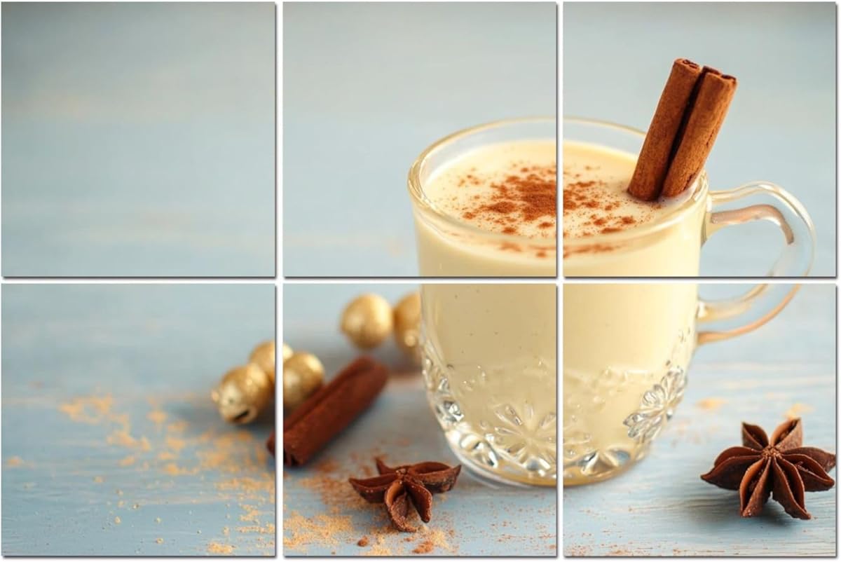 6 Pack Art Acoustic Panels Rompope Mexican Ponche de Huevo Soundproof Wall Panels, 48