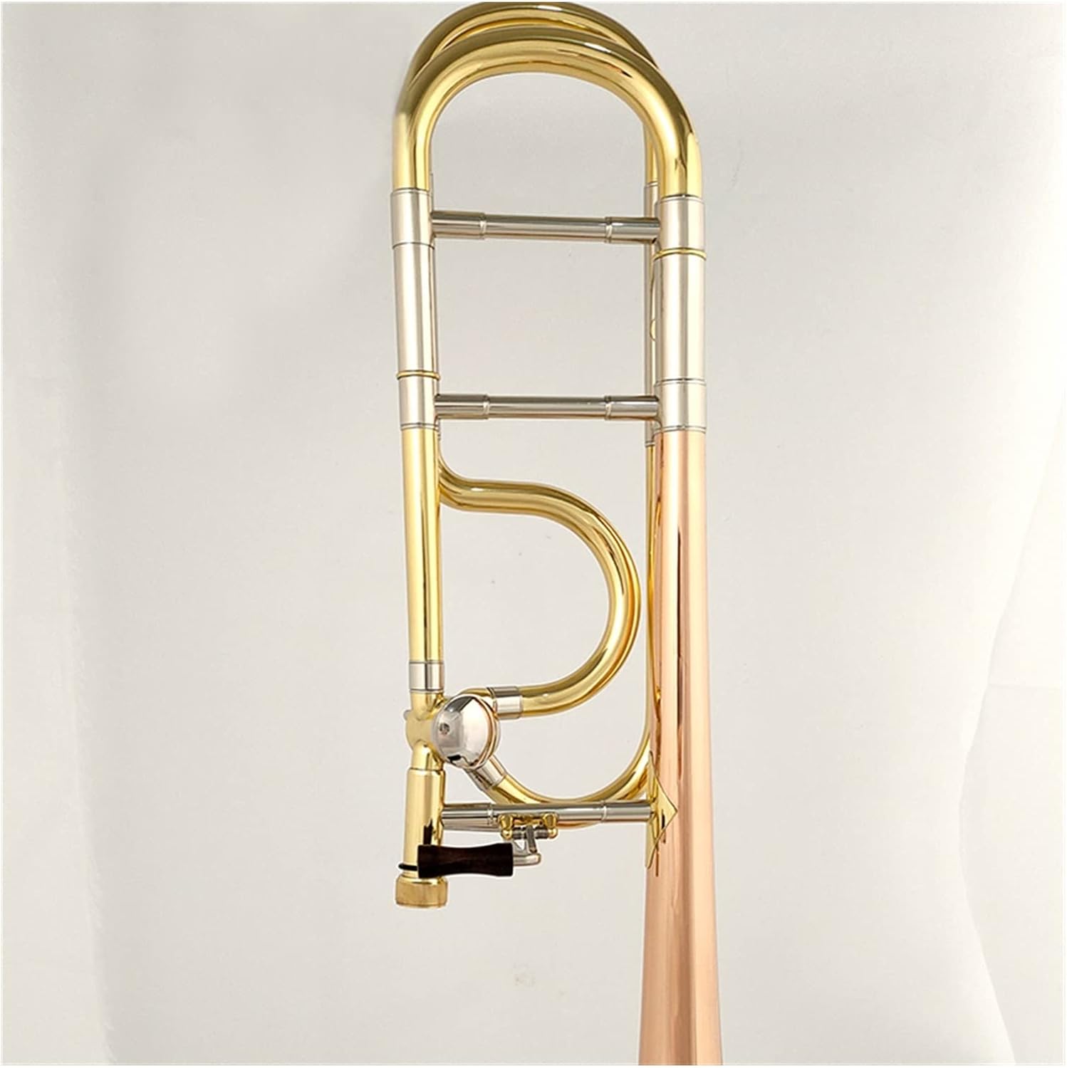 TSTS Tenor Trombone Bb/F Tone Phosphor Copper Bell with Mouthpiece Carry Case Cleaning Cloth Beginner Trombone