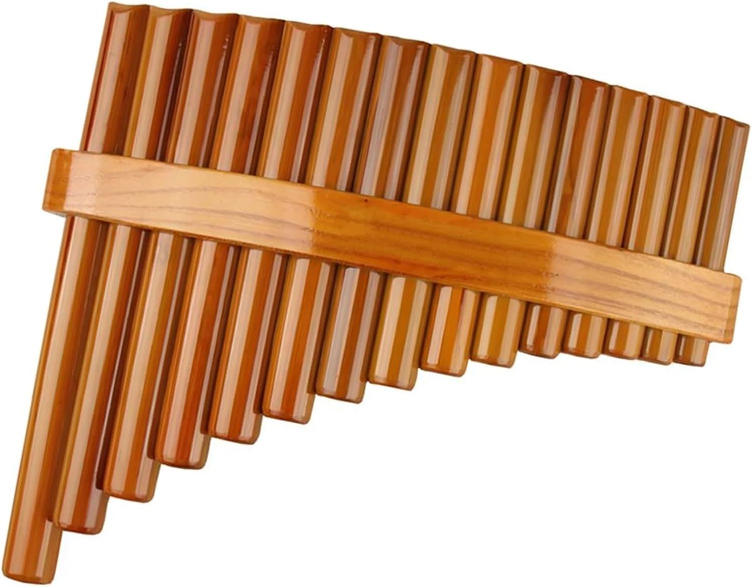 pan flute for beginners Chinese Traditional Musical Instrument 15 Pipes Pan Flute C Key Pan Pipes Woodwind Instrument Flute (Color : Right)