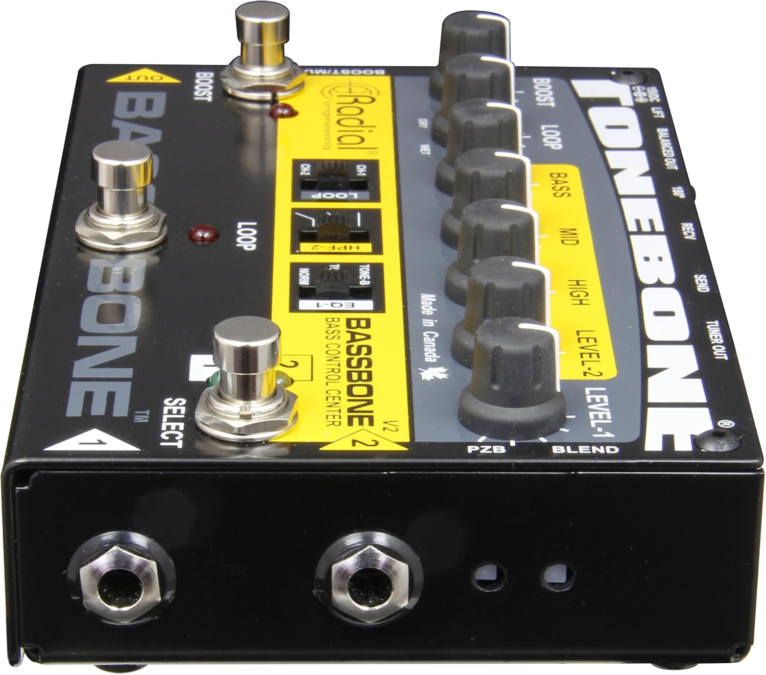 Bassbone V2 Guitar Effects Switcher - Black