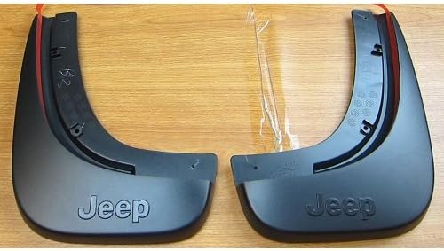 Jeep 82214643AE 2017 Compass Molded Splash Guards-Rear, w/Logo