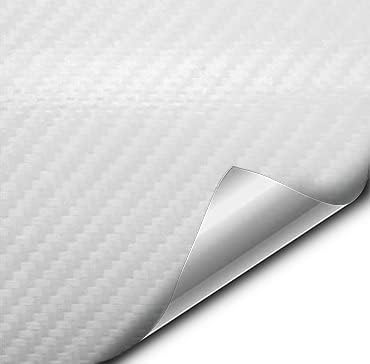 VVIVID® XPO White Carbon Fiber Car Wrap Vinyl Roll with Air Release Technology (25ft x 5ft)
