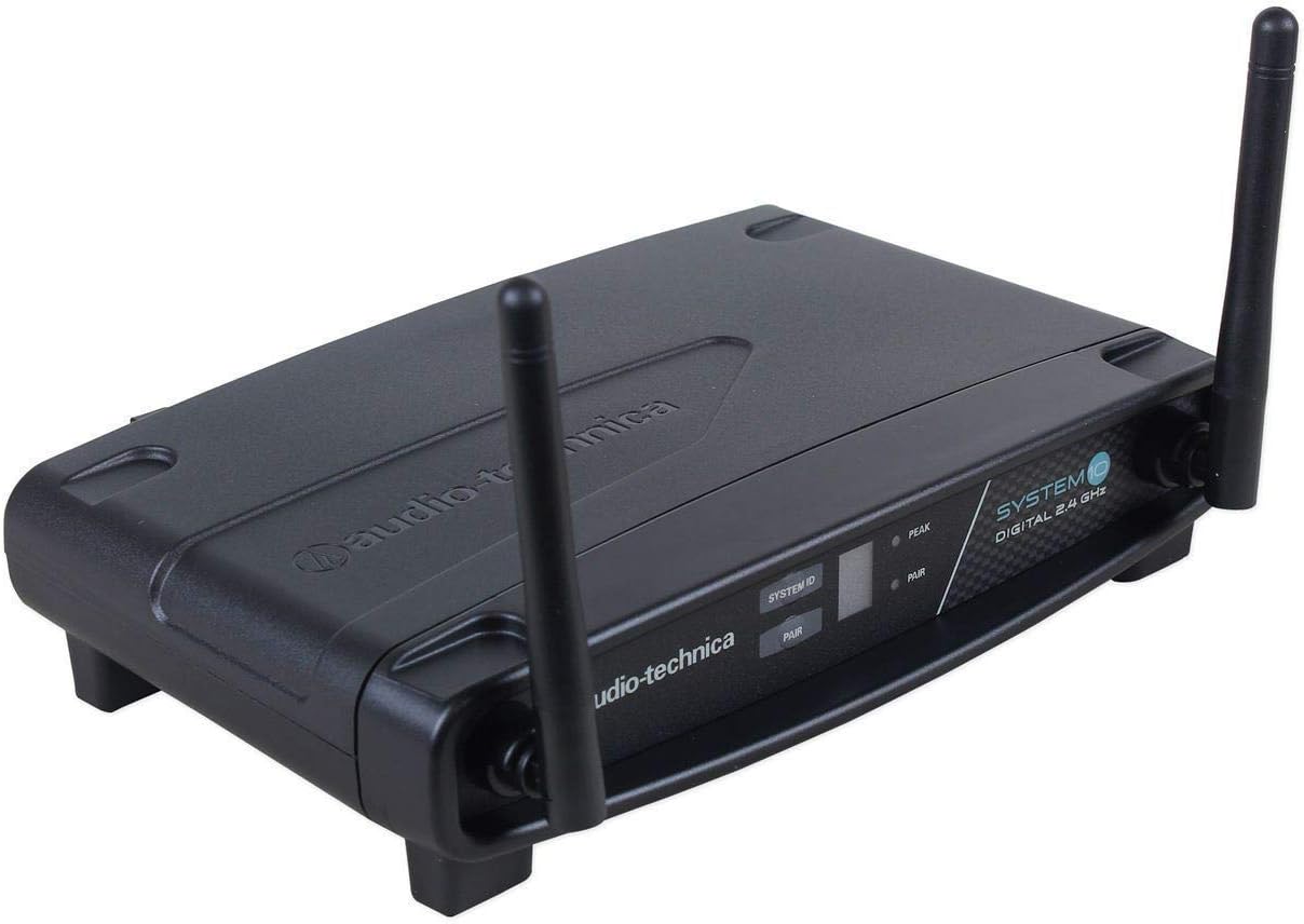 Audio Technica ATW-1101/H92-Th System 10 Wireless Beige Headset Mic System Bundle with Mackie MP-120 Single Dynamic Driver Professional in-Ear Monitors with Carry Case