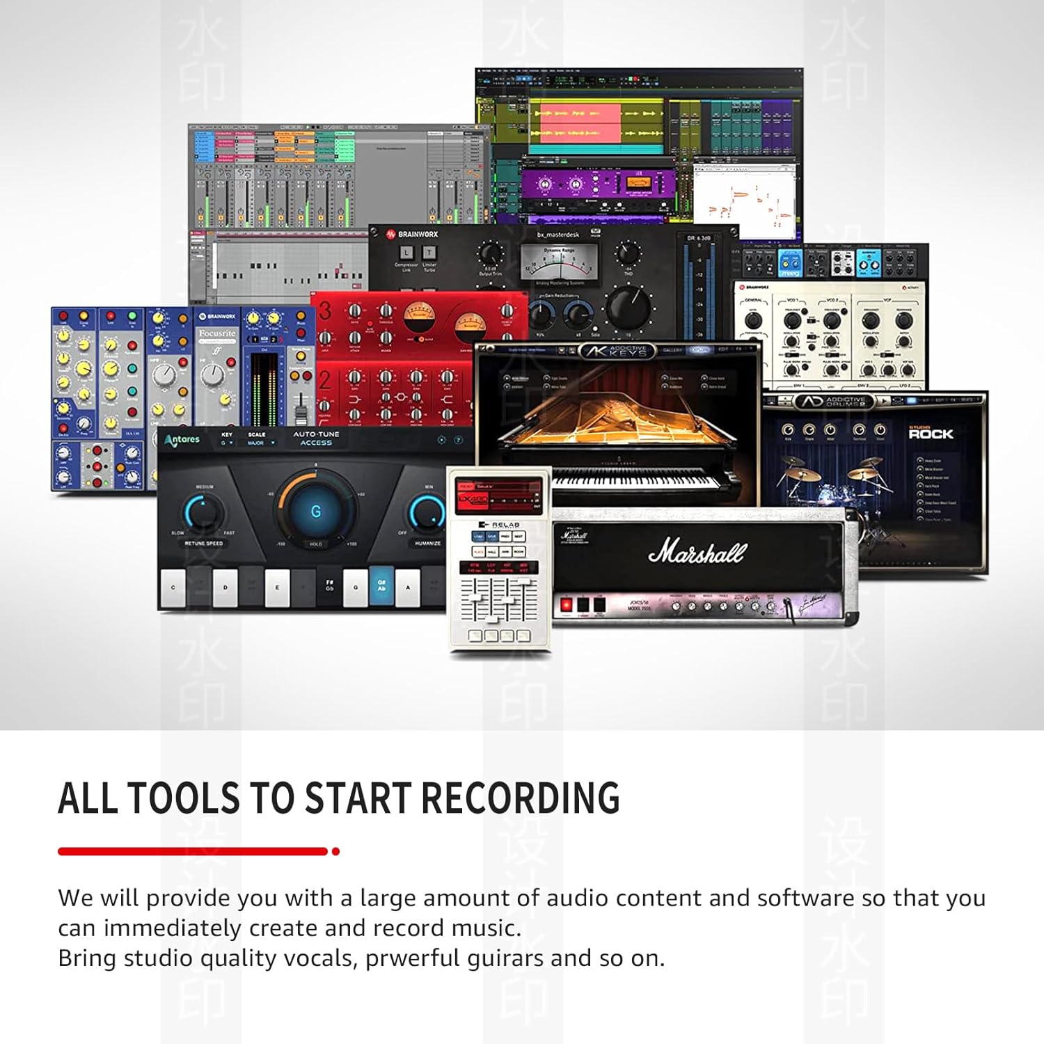 2023 La Ponva USB Audio Interface for Pc and Mac, 24Bit/192kHz High-Fidelity for Professional Recording, Podcasting, Streaming, with XLR/48V Phantom Power for MIC, Ultra-low Latency for Studio