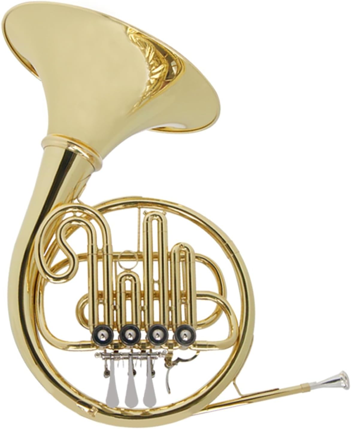 French Horn Instrument B flat 4 keys single row