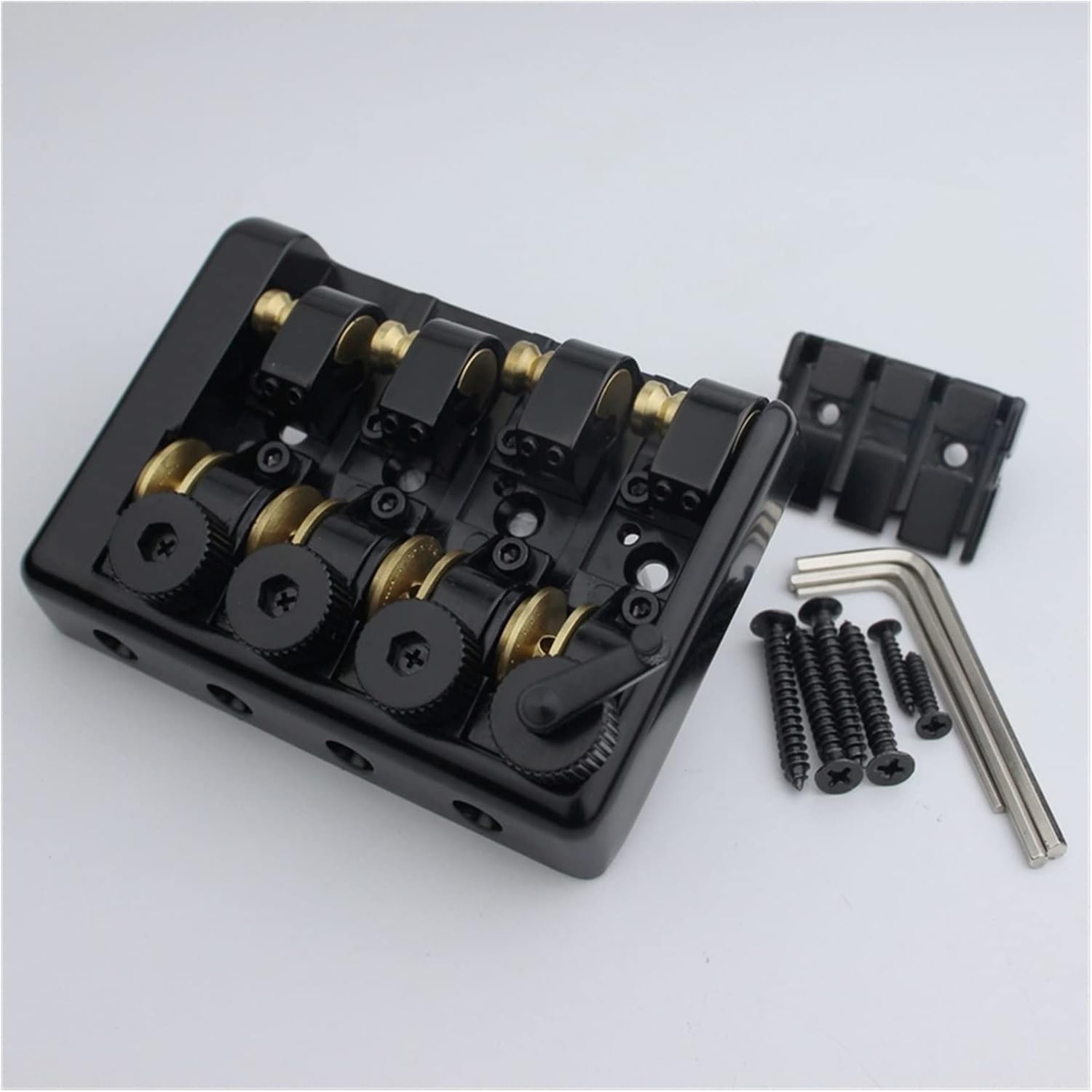 Bass Bridge 4 String Headless Black Electric Guitar Bridge
