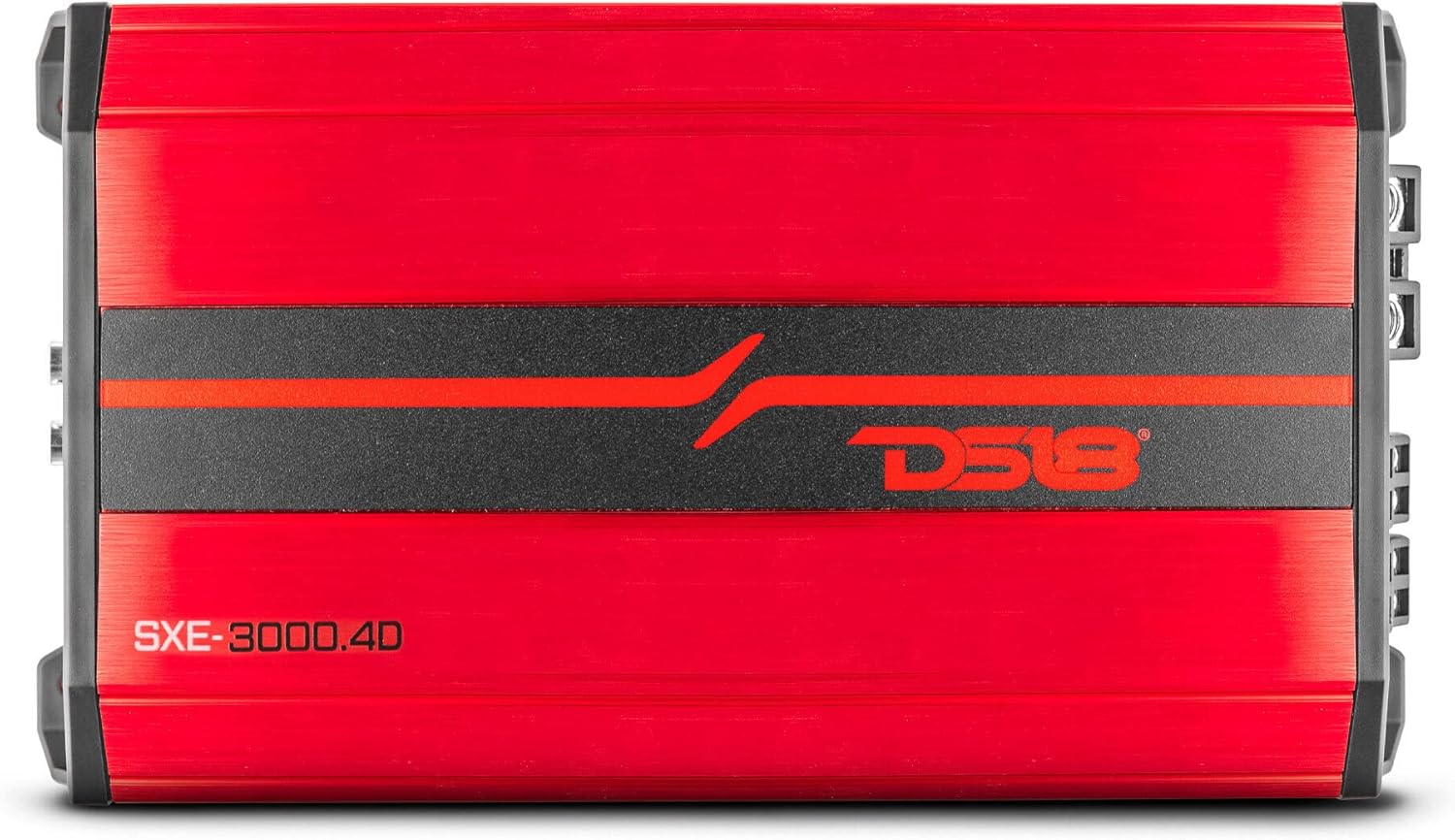 DS18 SXE-3000.4D/RD Car Amplifier Stereo Full-Range Class D 4-Channel 200x4 RMS @4 OHM 3000 Watts - Powerful and Compact Amp for Speakers in Car Audio System