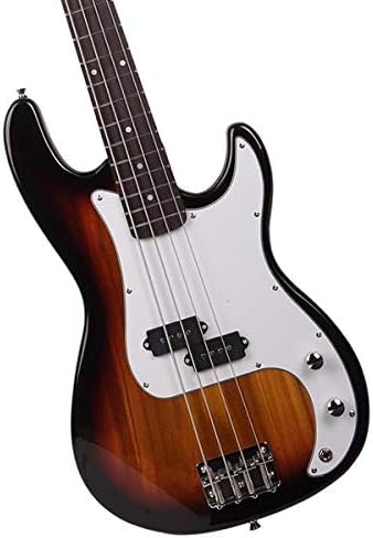 Home Exquisite Burning Fire Style Electric Bass Guitar Golden 3-7 Days Delivery