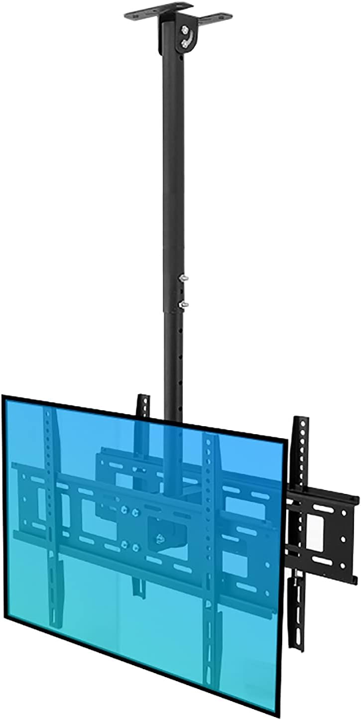 TV Stand,tv Wall Mount Double Screen Ceiling TV Mount, Adjustable Tilt Swivel, Fits Most 40-70 Inch LED Screen Display,2m