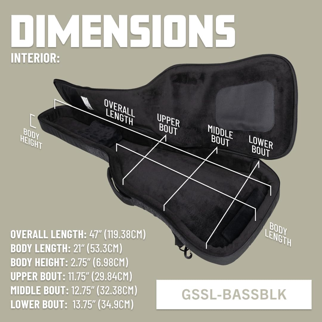 Gator Someone Somewhere Lux Series Bass Gig Bag - Black