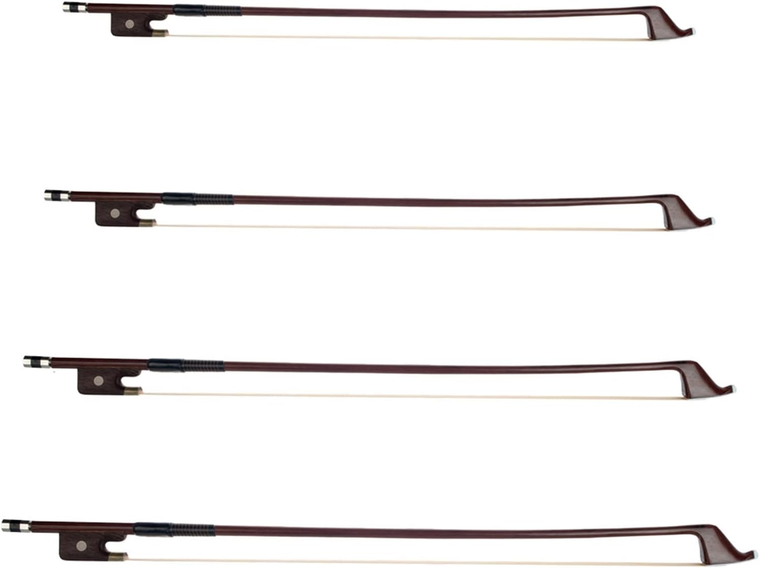 TSTS 4/4 3/4 1/2 1/4 1/8 French Style Bass Bow Double Bass Bow Brazilwood Beginner Bow Real Horsehair Full Size Violin Bow (Color : 4/4)
