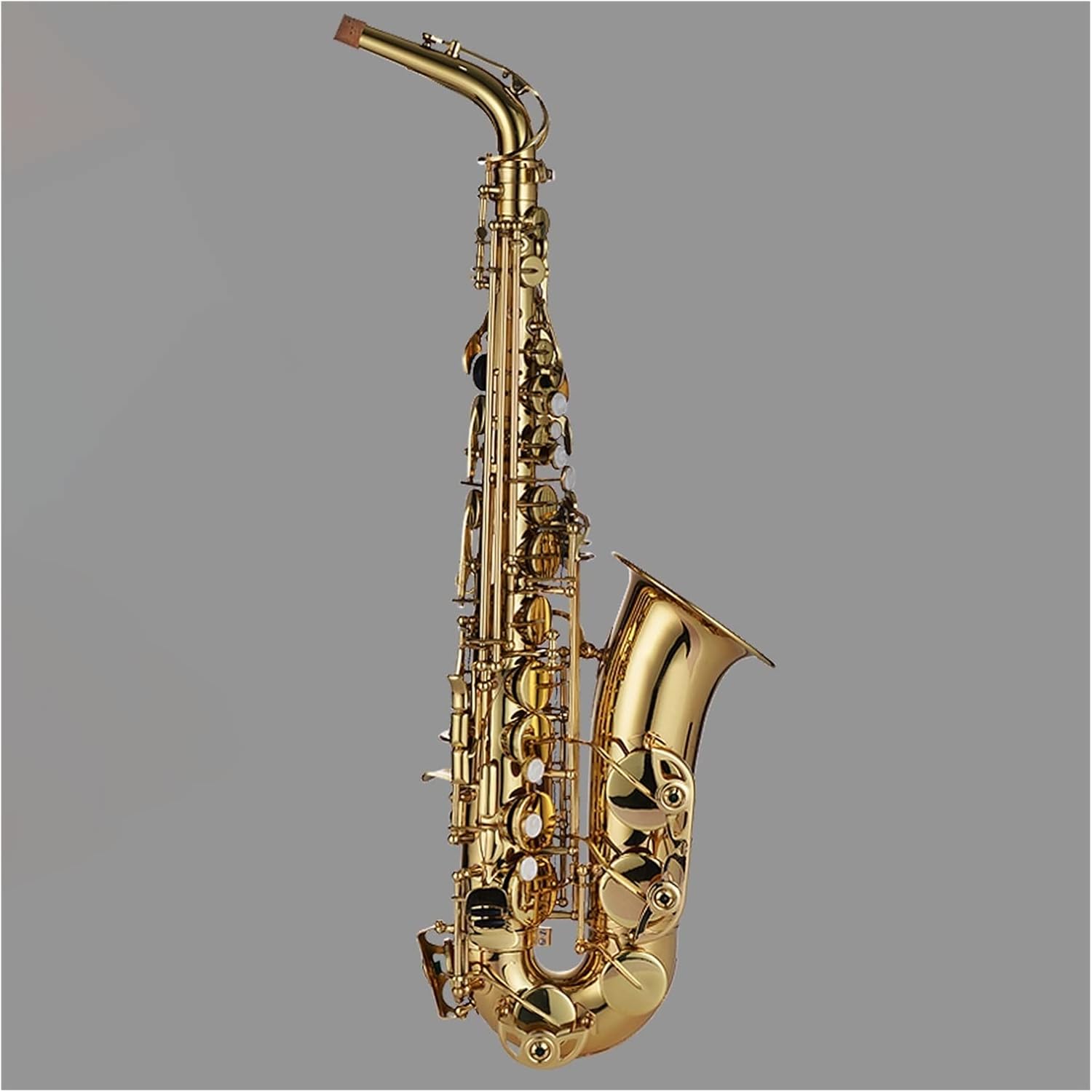 Drop-E Brass Alto Saxophone Natural Shell Button Wind Instrument Suitable for Beginners to Play Grade Test