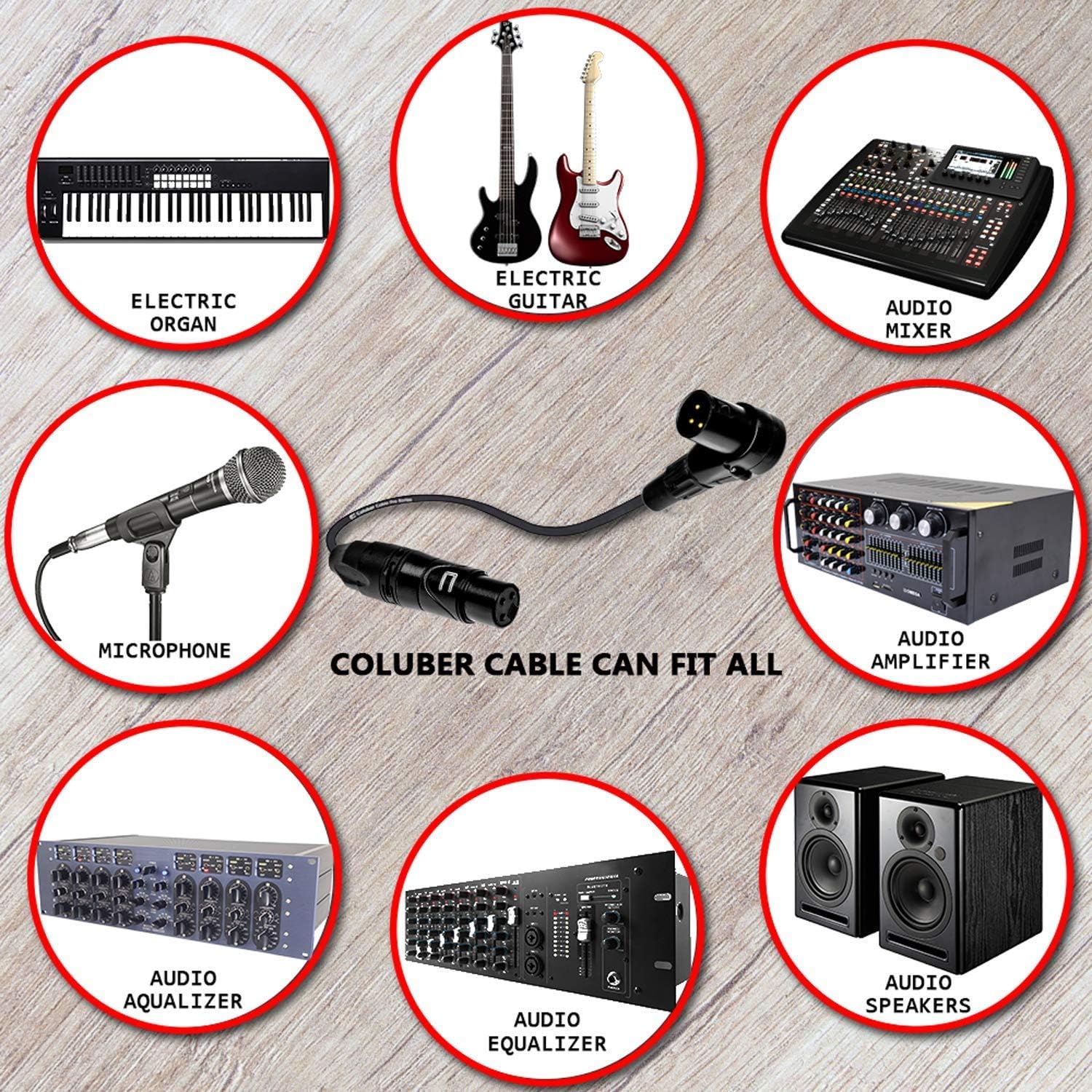 Balanced XLR Cable Right Angle Male to Straight Female - 100 Feet Pink - Pro 3-Pin Microphone Connector for Powered Speakers, Audio Interface or Mixer for Live Performance & Recording