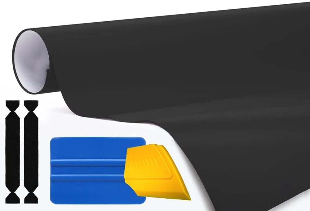 VViViD 3M Automotive Vinyl Wrap Roll (Matte Black, 6ft x 5ft + Toolset)