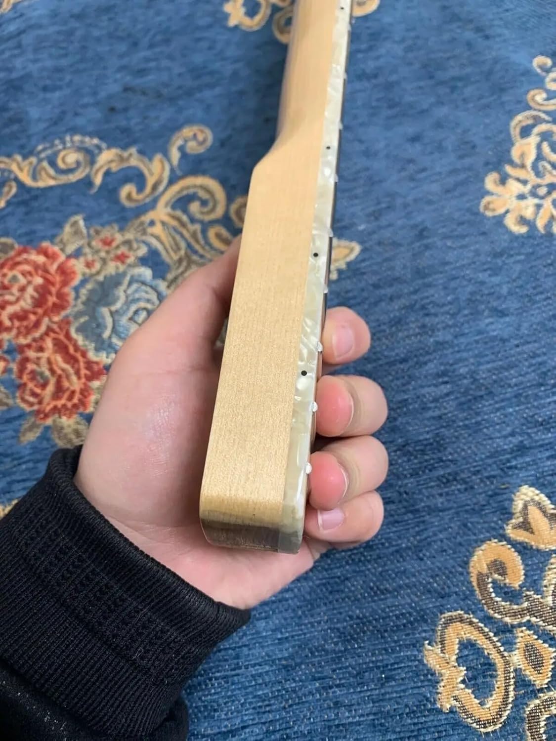 34Inch 20Fret JAZZ BASS Neck Canada Maple Glossy Paint Classic Inlay Durable Replacement For DIY&Upgrade