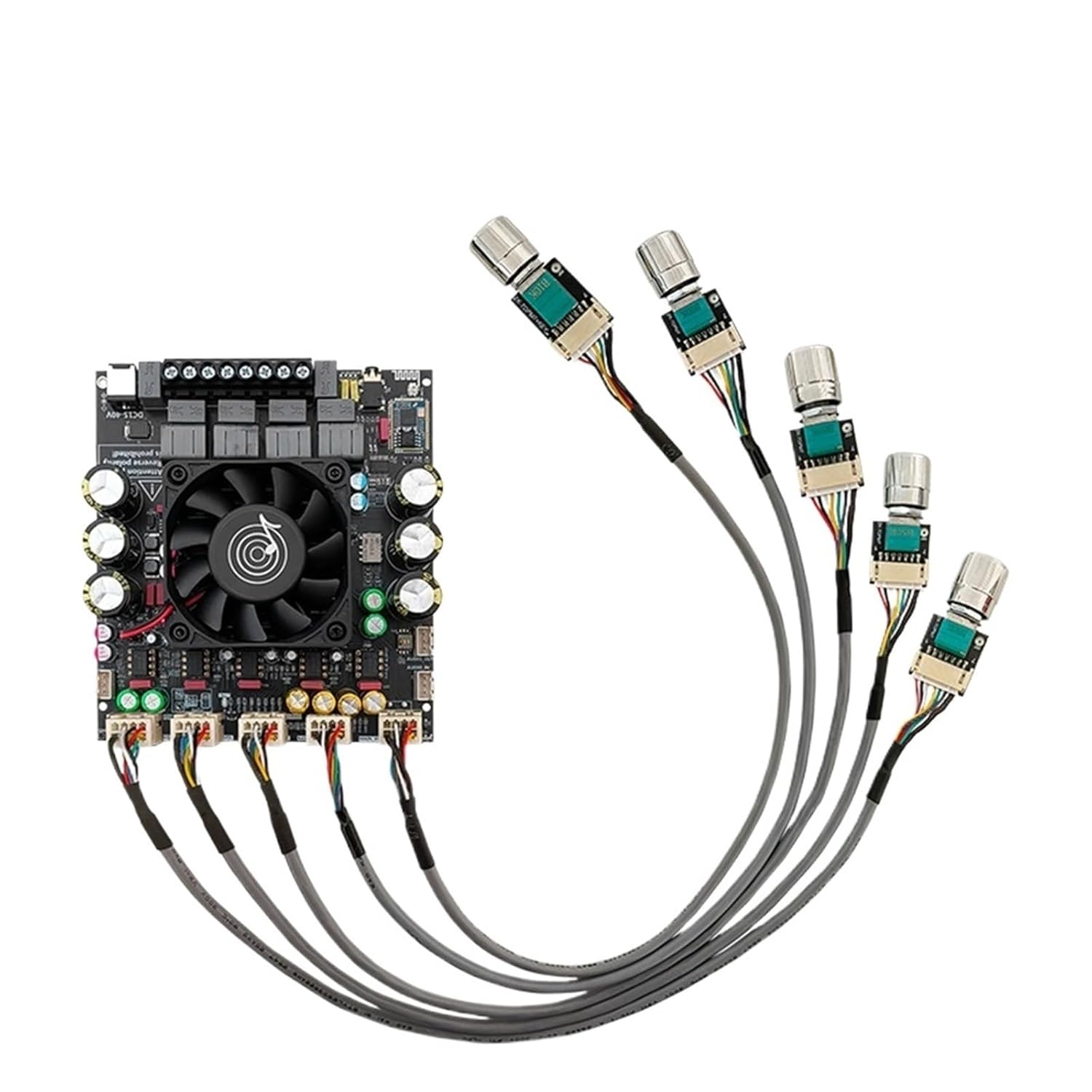 ZK-APTX2 TPA3223 2.1 Channel Sound Power Amplifier Board 200W+200W+400W QCC3034 Audio Amp Module Subwoofer High Power(Lead Type)