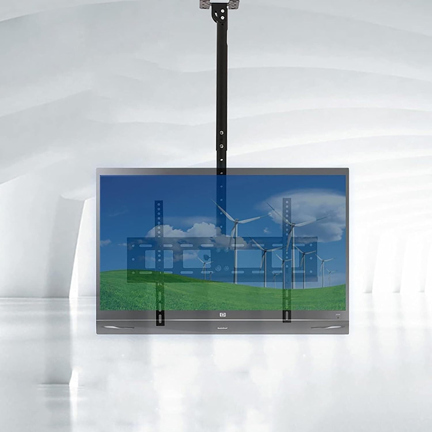 tv Wall Mount' Telescopic TV Bracket TV Wall Mount Ceiling TV Mount Bracket, Full Motion 360 Deg Rotation Tilt Swivel TV Mount, Can 90° Flip Down Folding tv Mount Wall Mount tv Bra