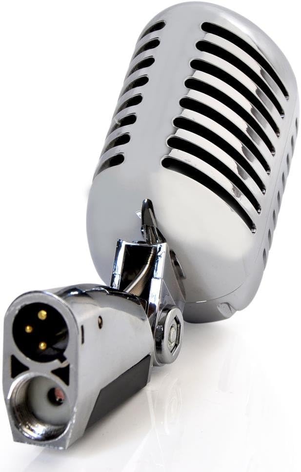 Pyle Retro Microphone, Stand, and Vintage Style Unidirectional Cardioid Mic Bundle