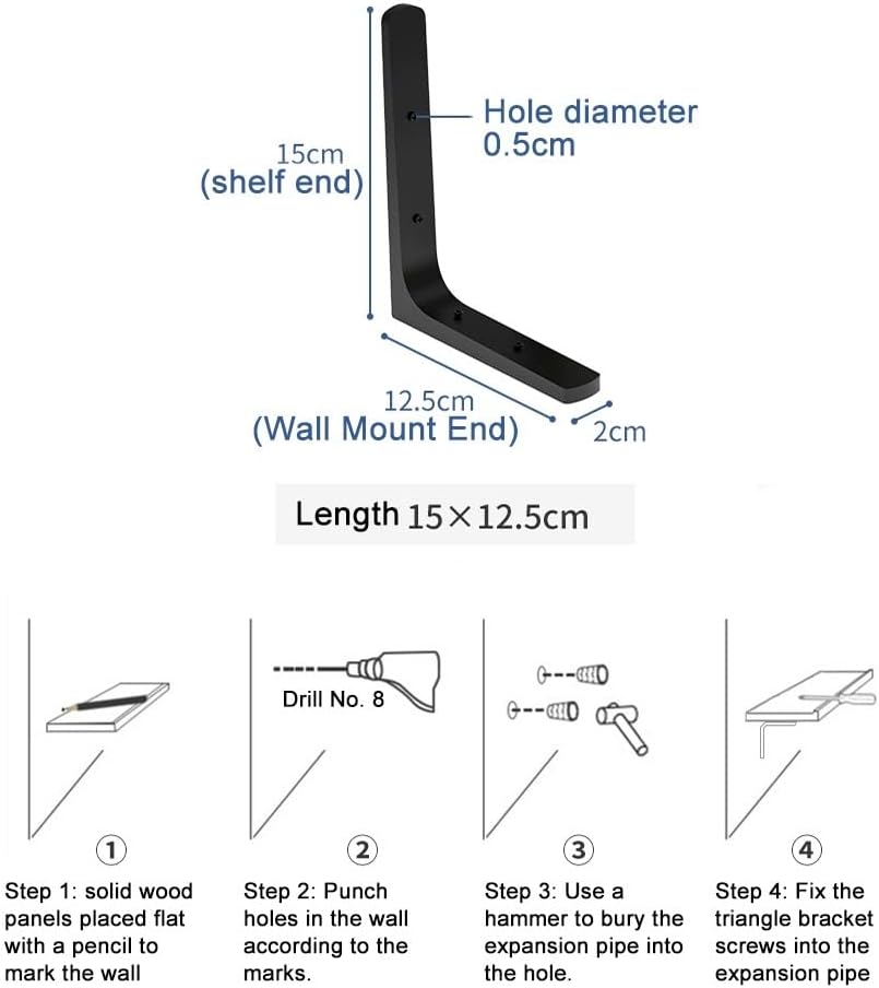 Bookshelf Wall Storage Rack Corner Triangle Shelveing Unit,Rustic Wood Wall Storage Display Shelves for Living Room Bedroom Kitchen (Original Wood 2 Tier)