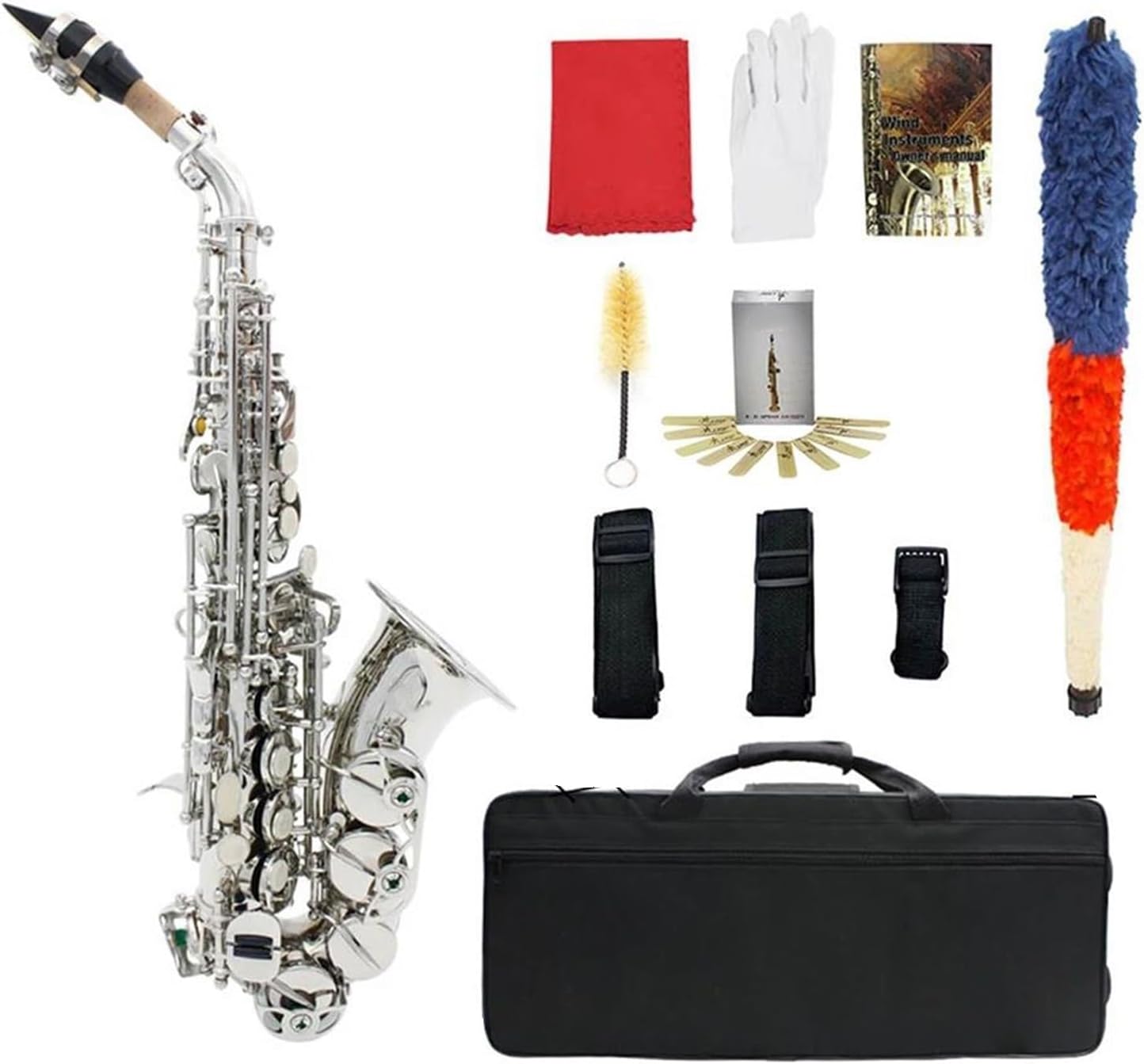 Professional Saxophone Soprano Saxophone B Flat Key Professional Woodwind Instrument