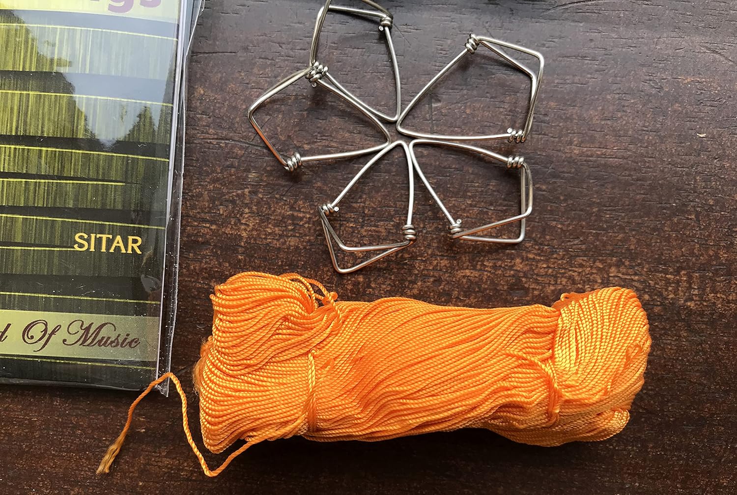 Sitar Accessories Strings Mizrab fret thread tuning beads all in one