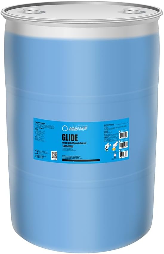 Nanoskin GLIDE Silicone Free Spray Detailer 55 Gallons - Use with Autoscrub/Clay Bar After Car Wash | Leaves No Residue Before Wax Sealant Coating | Automotive, Home, Garage, DIY & More | Concentrated