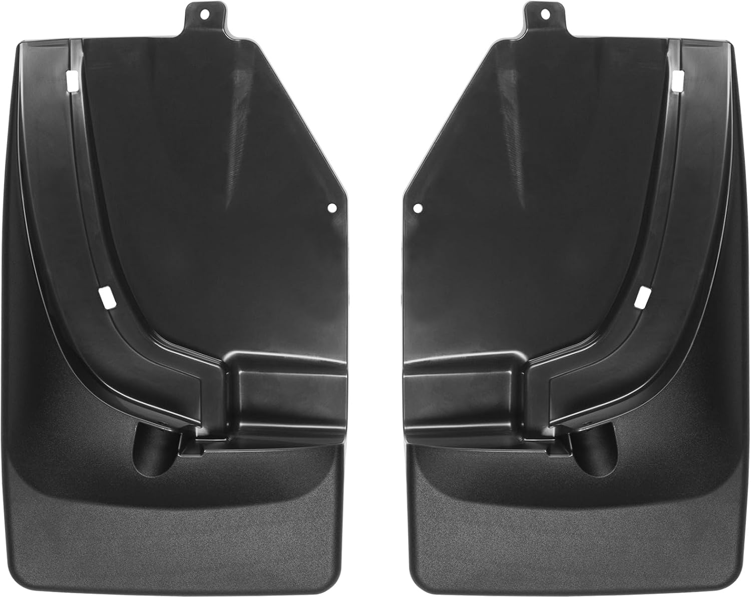 WeatherTech Custom No Drill Splash Guard MudFlaps for Ford Ranger, Front Pair (110106), Black