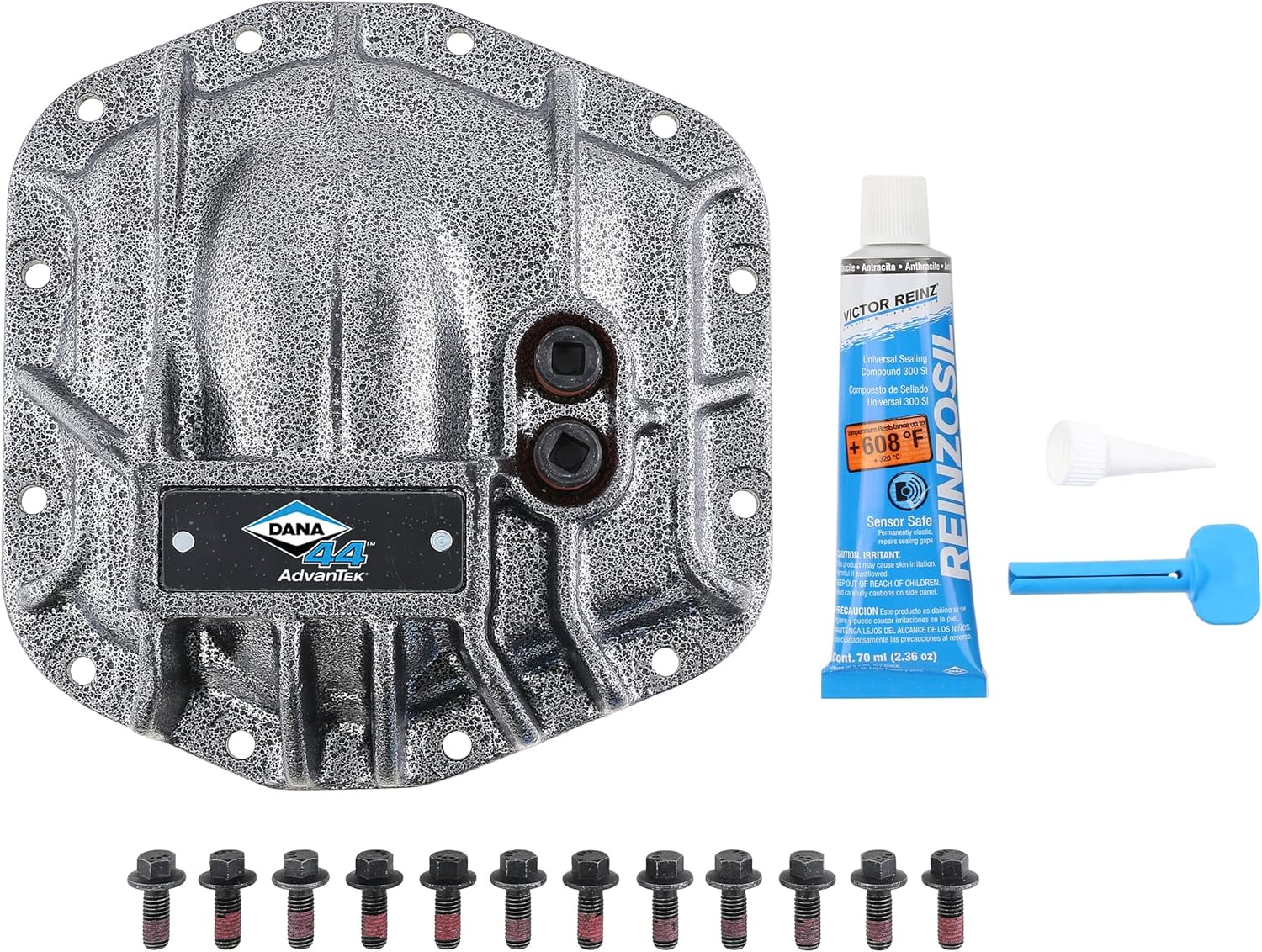 Spicer 10044799 Nodular Iron Front Dana 44 and AdvanTEK Differential Cover Compatible with Select Wrangler JL - Gray