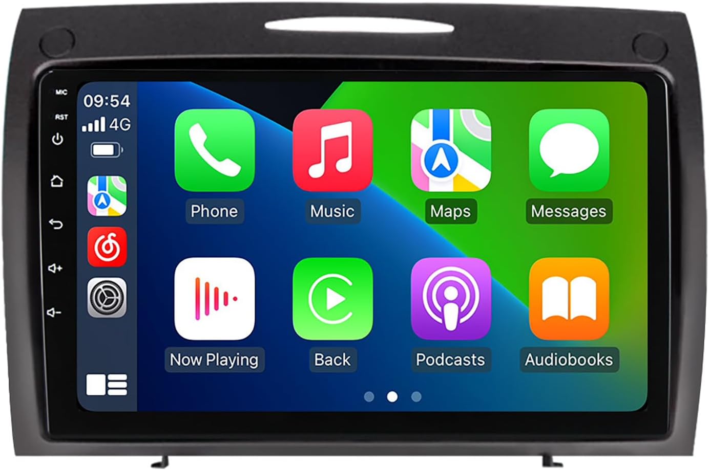 Android 14 Car SWC GPS Navigation for Benz SLK R171 2004 2005 2006 2007 2008 2009 2010 2011, 9 Inch Screen Car Stereo Multimedia Player with Reverse Image