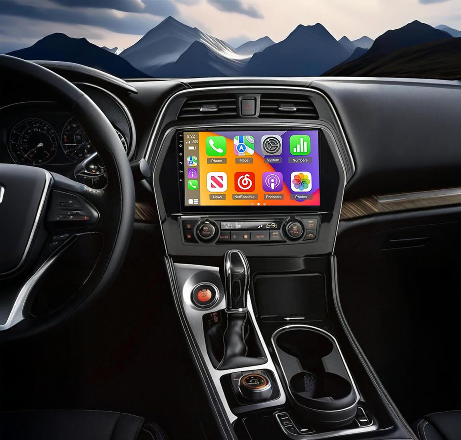 4+64G Car Stereo Radio for Nissan Maxima 2016 2017 2018 2019 2020 2021 2022 2023,10'' IPS Touchscreen Android 14 Wireless Car Radio Stereo with CarPlay Android Auto GPS WiFi Bluetooth